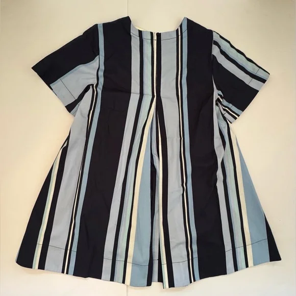 Anthropologie ‘The Emmy’ Short-Sleeve Swing Mini Dress by Maeve - Blue XS - Picture 5 of 10